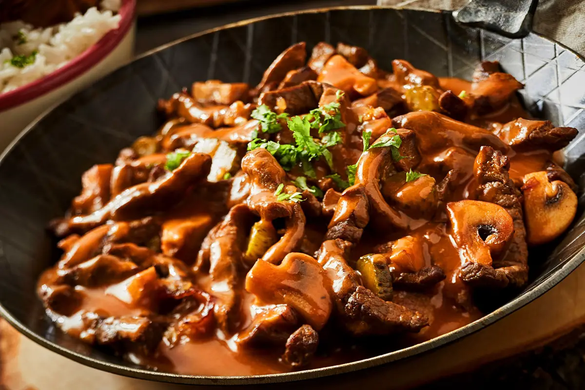 Boeuf stroganoff - Plat principal