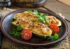 Courgettes farcies au poulet