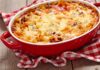 Gratin de pâtes au jambon