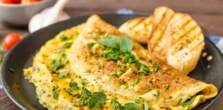 Omelette au chou-fleur