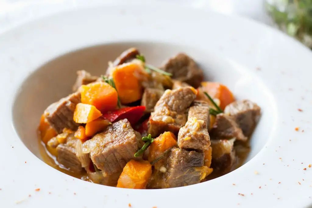 Curry de boeuf au potiron
