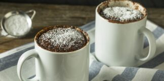 Mug cake au chocolat sans oeufs