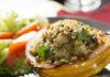 Potiron farci au quinoa et champignons
