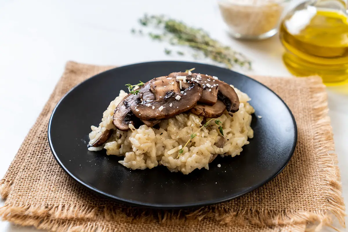 Risotto aux champignons - Plat italien