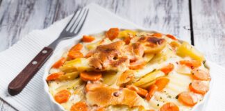 Gratin de carotte et pomme de terre