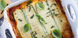 Lasagnes aux courgettes et saumon