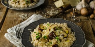 Riz aux champignons et parmesan