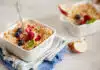 Crumble aux pommes et fruits rouges