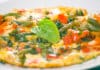 Omelette aux haricots verts et poivrons