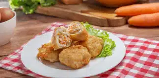 Boulettes de poisson et légumes