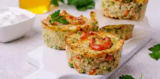 Flans coupe faim aux légumes et son d'avoine