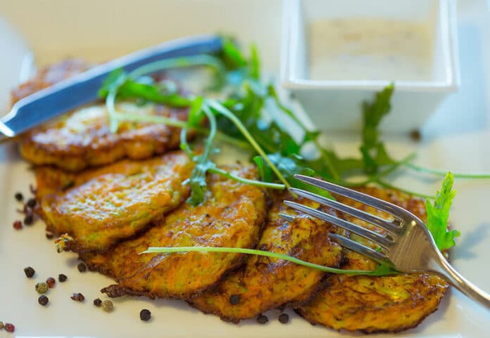 Galettes de légumes cuites au four