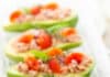 Avocat farci au thon et légumes