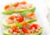 Avocat farci au thon et légumes