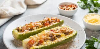 Courgettes farcies pour régime