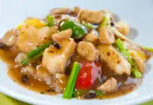 Wok de poulet aux légumes