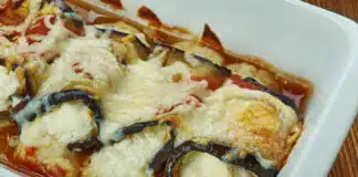 Roulés d’aubergines au jambon et mozzarella