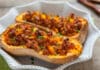 Butternut farcie à la viande hachée et légumes