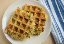 Gaufres de pomme de terre et courgette