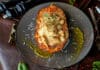 Courge butternut farcie aux lardons et champignons