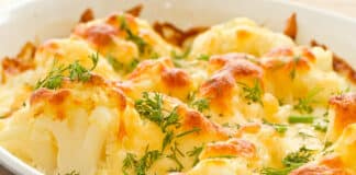 Délicieuse recette de saison: Gratin de chou-fleur et poulet