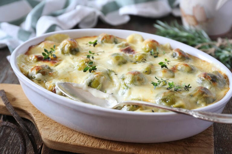 Gratin de choux de Bruxelles - Recette minceur