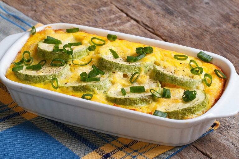 Gratin de courgettes au chèvre et chou-fleur