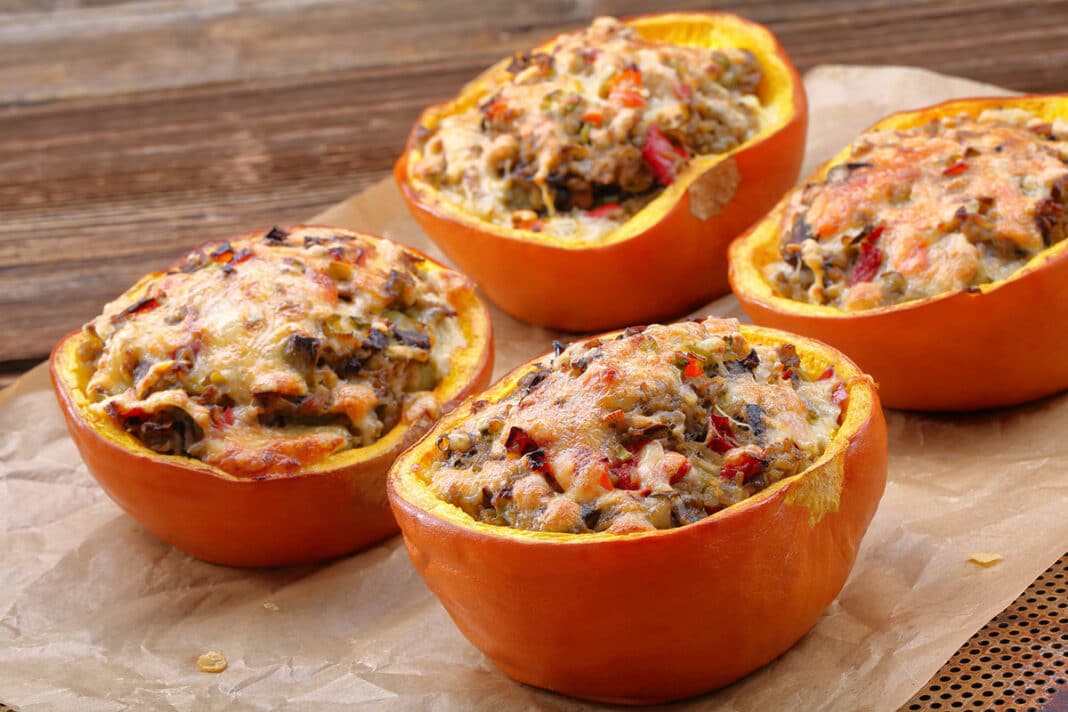 Potiron farci à la viande hachée - Recette minceur