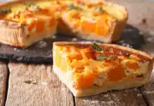 Tarte salée au potiron, oignon et fromage