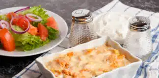 Flan au saumon et poireaux