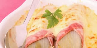 Gratin d'endives au jambon et béchamel