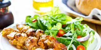 Brochettes de poulet grillé à la façon Grecque