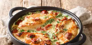 Filets de poulet à la crème de tomate