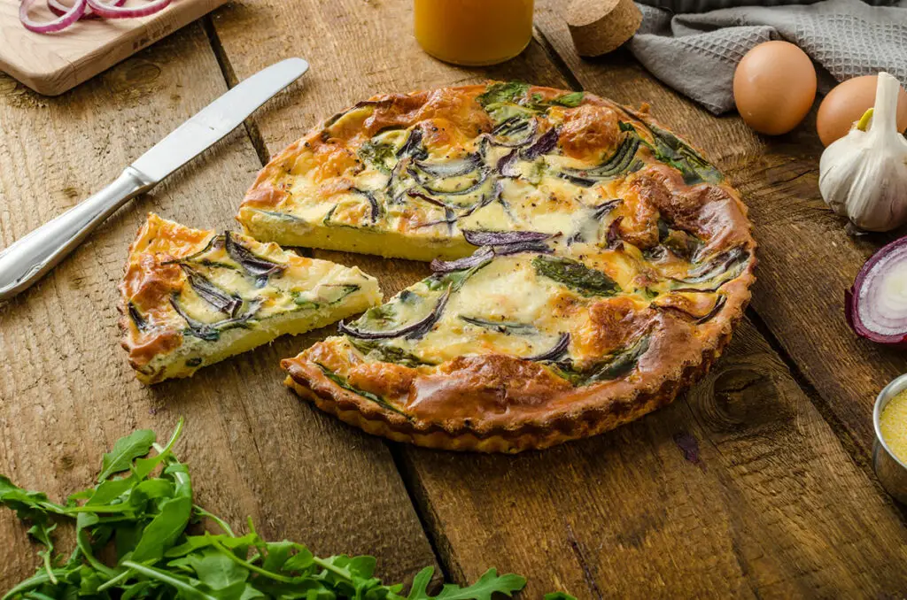 2 quiches de saison bien gourmandes