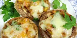 Recette de champignons farcis aux crevettes