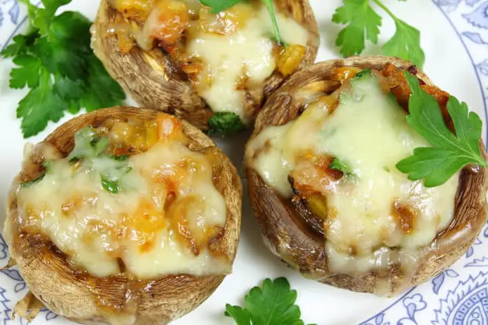 Recette de champignons farcis aux crevettes