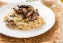 Risotto à la crème de champignons et parmesan