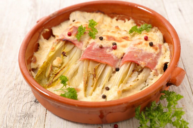 Gratin d'endives au jambon - Recettes légères