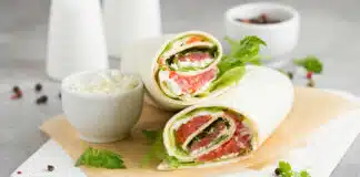 Wrap au saumon et avocat