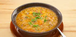La recette de la soupe de lentilles à l'indienne