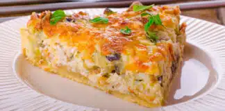 Flan de champignons et lardons