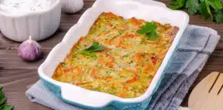 Flan de courgette et saumon