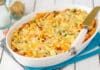 Gratin de pâtes, courgette et thon