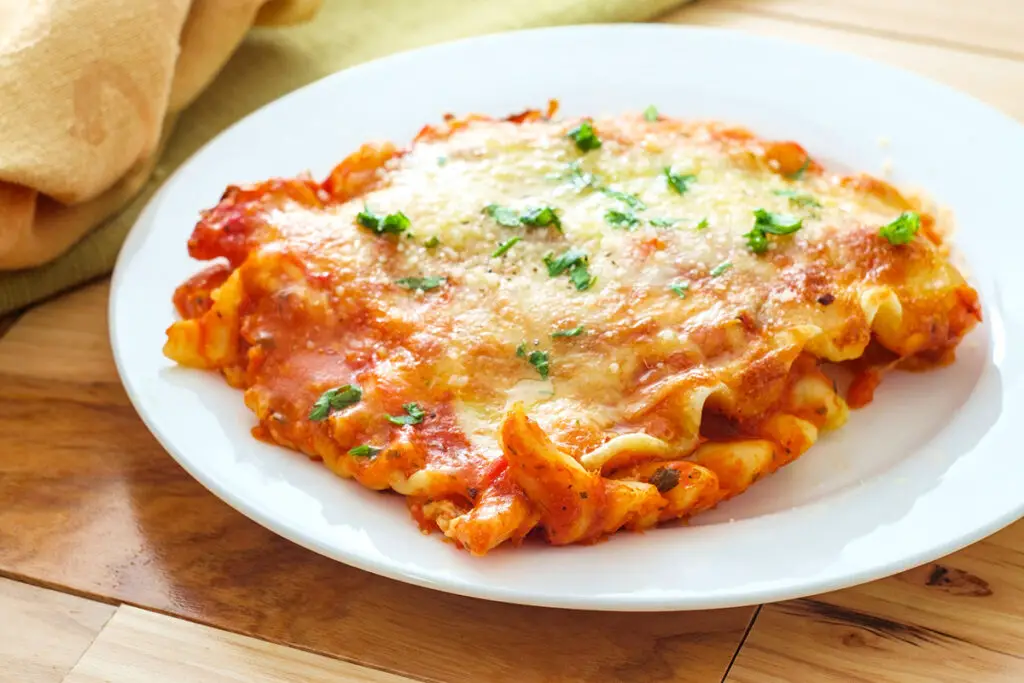 Lasagnes viande hachée et mozzarella