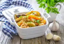 Ragoût de porc aux légumes et aux champignons