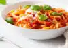 Tagliatelles à la sauce de poivrons