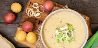 crème de poireaux et pommes de terre