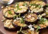 Aubergines et feta rôties au four