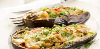 Aubergines gratinées au fromage