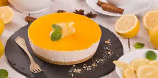 Délicieux cheesecake au citron